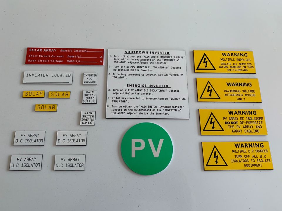 Traffolyte labels